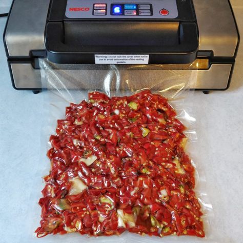 Vacuum Bag Fermented Hot Sauce – Crock of Time Fermented Hot Sauce With Fruit, Fermenting Peppers For Hot Sauce, Fermented Jalapeno Hot Sauce, Fermenting Veggies, Fermented Hot Sauce Recipe, Fermenting Recipes, Fermented Hot Sauce, Fermenting Foods, Canning Peppers