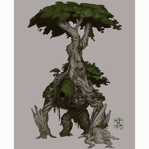 Tree Golem, Forest Giant, Fantasy Forest, Short Break, Monster Art, Fantasy Inspiration, Happy Sunday, Some Pictures, Fantasy Creatures