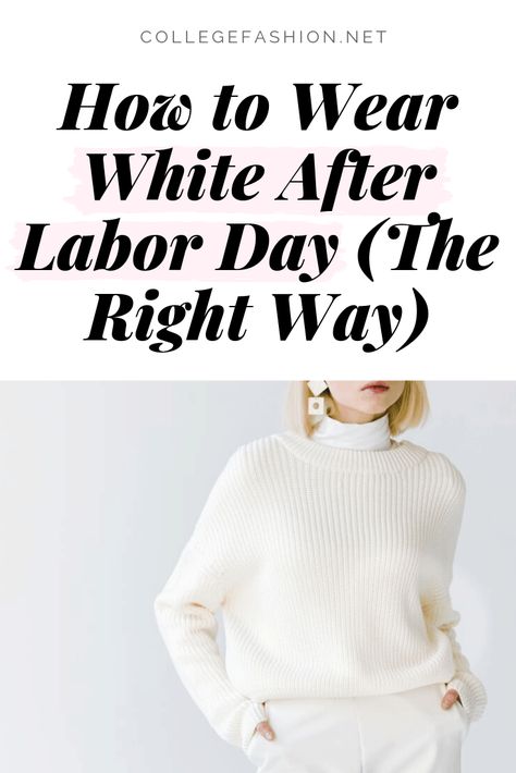 White after labor day - how to wear winter white and white pants after Labor Day All White Pants Outfit Classy, White Jeans After Labor Day, White In Fall Outfit, White After Labor Day Outfits, All White Casual Outfits For Women, White Pants In Fall, Labor Day Outfits Women, All White Outfit Winter, Winter White Pants Outfit