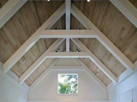 Ceiling Remodel, Exposed Trusses, Vaulted Ceiling Living Room, Wooden Beams Ceiling, Exposed Ceilings, Roof Ceiling, Roof Beam, House Extension Design, Ceiling Treatments