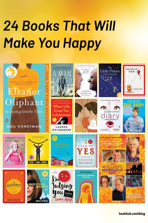 Books That Make You Happy, Feel Good Books Fiction, Books About Happiness, The Art Of Happiness Book, Happy Ending Love Story Books, Happiness Books, Happy Place Book, Books For Young Adults, Novels For Beginners