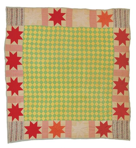 :Arie Pettway -1945 Checkerboard medallion surrounded with "LeMoyne Stars" Quilting Triangles, Gees Bend, Gees Bend Quilts, Quilting Applique, African American Quilts, Improv Quilts, Deep Foundation, Primitive Quilts, American Quilt