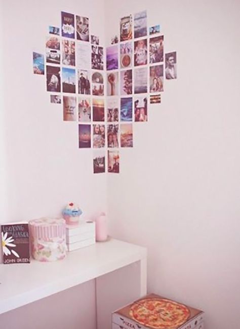 9 Cool Ways To Display Photos In Real Life | Cosmopolitan Middle East Reka Bentuk Dalaman, Teenage Room Decor, Hiasan Bilik Tidur, Diy Wand, Tumblr Rooms, Hiasan Bilik, Bilik Tidur, Teen Room, Diy Photo