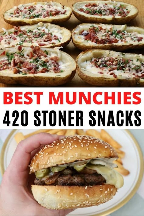 Good Munchie Snacks, Best Snacks When Youre High, Snack Ideas Late Night, Food Cravings Late Nights Recipes, Best Munchie Food, Grown Up Snacks, No Mess Snacks, East Late Night Snack, Quick Munchies Snacks Ideas