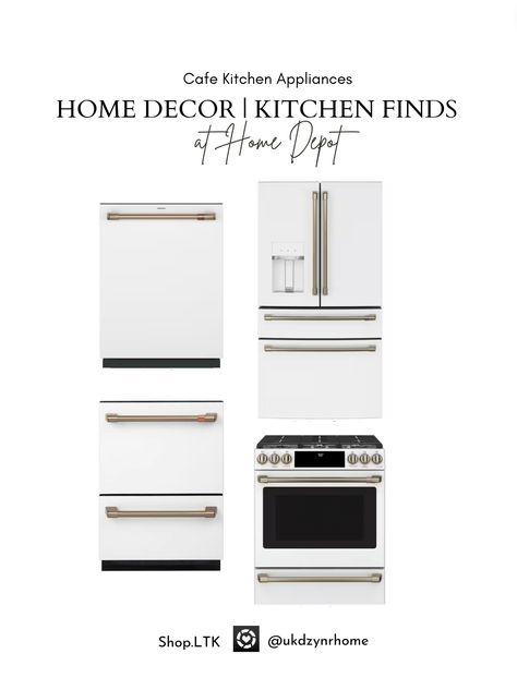 Cafe Appliances | Refrigerator | Dishwasher | Range | Oven | Double Drawer Dishwasher | Home Depott Cafe Appliances Kitchen, Cafe Kitchen Appliances, Double Drawer Dishwasher, Cafe Appliances, Range Oven, Cafe Kitchen, Double Drawer, Drawer Dishwasher, Appliances Kitchen