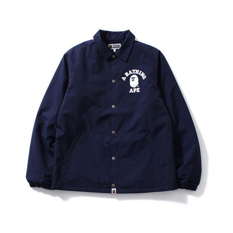 COLLEGE COACH JACKET ($100) ❤ liked on Polyvore featuring outerwear, jackets, coach jacket and blue jackets Coach Jacket Design, Blue Coach, Coach Jacket, Jacket Design, Blue Jacket, Outerwear Jackets, Nike Jacket, Adidas Jacket, Varsity Jacket