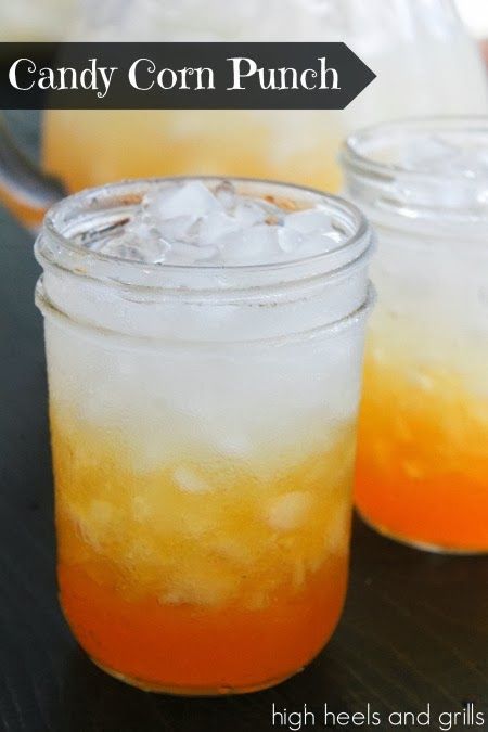 Candy Corn Punch Candy Corn Punch, Halloween Bites, Halloween Punch Recipes, Postres Halloween, Halloween Punch, Hallowen Ideas, Fun Halloween Food, Camp Chef, Orange Soda