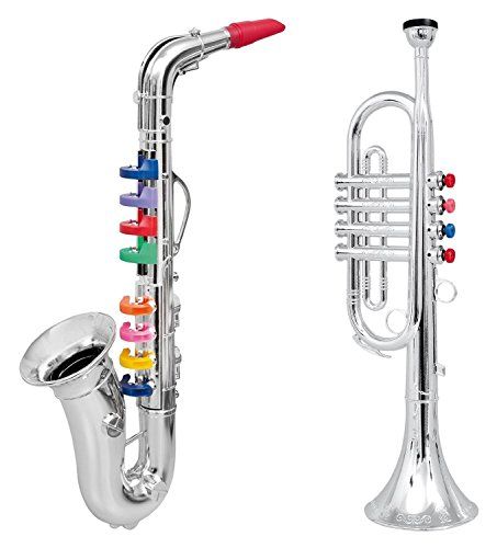 Click n' Play Set of 2 Musical Wind Instruments for Kids ... {affiliate link} https://www.amazon.com/gp/product/B016TS9O8A/ref=as_li_ss_tl?ie=UTF8&psc=1&linkCode=ll1&tag=jodyhawkins09-20&linkId=4812fe6cf64a089d2d38387f2e9fd14f&language=en_US Toy Trumpet, Trumpet Instrument, Wind Instruments, Toy Instruments, Acoustic Guitar Lessons, Diy Musical Instruments, Kids Create, Trumpets, Play Toys