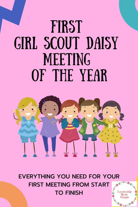 First Year Daisy Meetings, Second Year Daisy Meeting Ideas, Daisy First Meeting Ideas, First Daisy Troop Meeting, Daisy Scouts First Meeting, Daisy Girl Scouts First Meeting, First Girl Scout Meeting Of The Year, Daisy Troop Leader, Girl Scouts Daisy