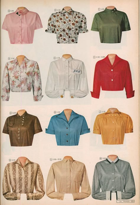 1950s Shirts For Women, 1950s Tops For Women, 1950s Autumn Fashion, Eat To Balance Hormones, 50s Tops, Late 50s Fashion, 1954 Fashion, 1950s Fashion Trends, 50s Clothes