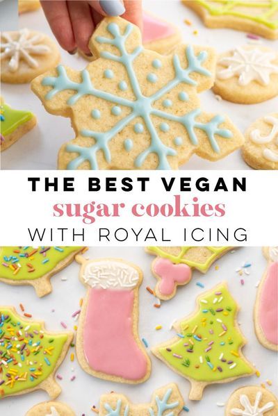 Eggless Royal Icing, Vegan Royal Icing Recipe, Vegan Sugar Cookie Recipe, Eggless Sugar Cookies, Vegan Royal Icing, Best Vegan Cookies, Cafe Cakes, Sugar Cookie Icing Recipe, Vegan Christmas Cookies