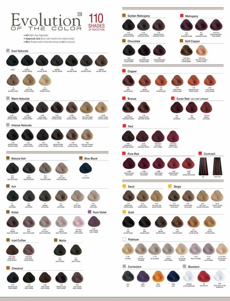 Alfaparf Milano Evolution of the Color³ Wall Chart Foam Hair Dye, Hair Chart, Fall Winter Hair Color, Copper Blonde, Permanent Cosmetics, Professional Hair Color, Hair Color Formulas, Red To Blonde, Hair Color Chart