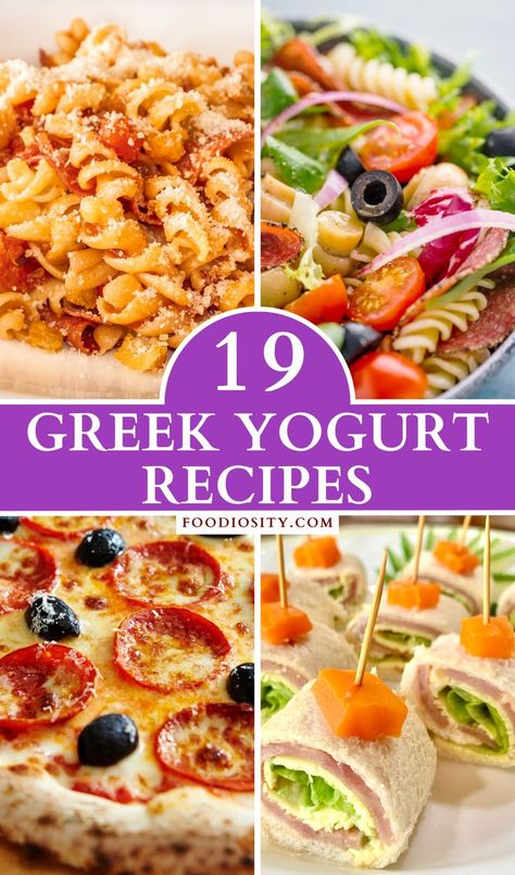 Greek Yogurt Alfredo Sauce, Greek Yoghurt Recipes, Dinner Appetizers Easy, Greek Yogurt Recipes Healthy, Greek Yogurt Salad Dressing, Yogurt For Breakfast, Greek Yogurt Banana Bread, Yogurt Recipes Healthy, Salami Recipes