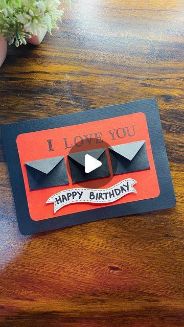 Happy Birthday Creative Ideas, Boyfriend Birthday Ideas Diy Creative, Cool Homemade Birthday Cards, Birthday Card Diy Boyfriend, Diy Anniversary Cards For Parents Ideas, Happy Birthday Card Ideas For Boyfriend, Happy Birthday Craft Ideas, Diy Birthday Card For Girlfriend, 3d Birthday Card Ideas