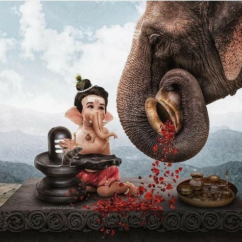 Mahadev With Ganesh, Ganesh With Shiva, Ganesh Chaturthi Photo Editing, Shiv Ganesh, Ganesh Art Paintings, Shri Ganesh Images, Happy Ganesh Chaturthi Images, Baby Ganesha, Bappa Morya