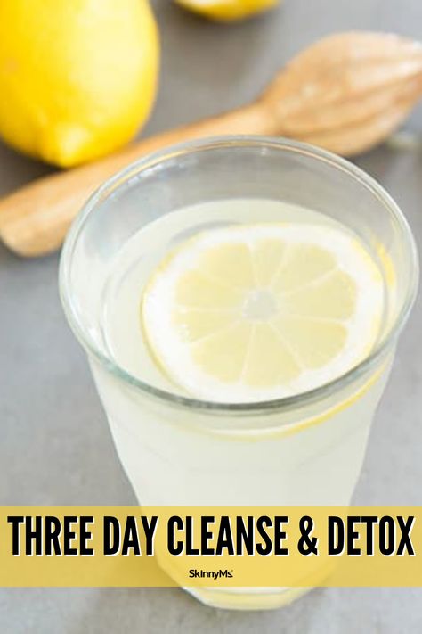 Kickstart your weight loss with this three day cleanse & detox! This detox program was designed to help you lose those unwanted pounds. Quick Detox Cleanse, Lemon Detox Cleanse, Three Day Cleanse, Best Body Cleanse, Lemon Cleanse, Sugar Cleanse, Whole Body Cleanse, Easy Cleanse, Clean Eating Detox