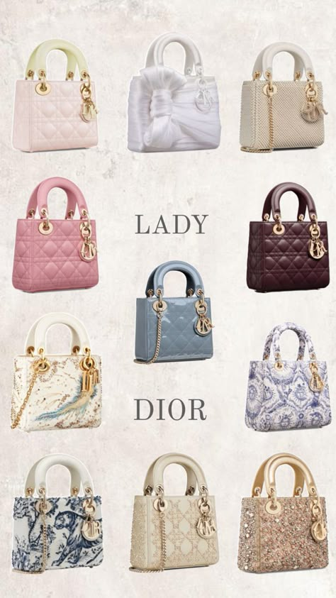 Lady Dior bag Lady Dior Bags, Expensive Bag, My Style Bags, Luxury Bags Collection, Womens Designer Bags, Cute Wallets, Girly Bags, Dior Handbags, Fancy Bags