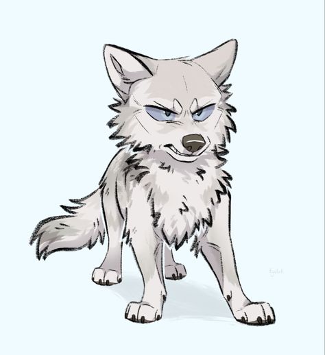 Anime Dogs Drawing, Dog Body Drawing, Baby Wolf Drawing, Wolf Pup Drawing, Wolf Cut Drawing, Cool Wolf Drawings, Wolf Manga, Chibi Wolf, Coyote Drawing