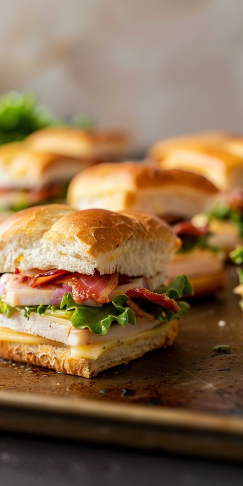 Ultimate Mini Clubhouse Sandwiches - Chasety Hawaiian Roll Club Sandwiches, Mini Club Sandwich, Clubhouse Sandwich, Club Sandwich Chicken, Club Sandwiches, Snack Easy, Sweet Dressing, Chicken Club, Sandwich Ideas