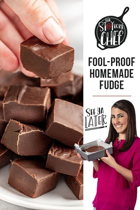 Smooth And Creamy Fudge, Fool Proof Fudge, Paula Dean Fudge Recipe, Home Made Fudge Recipe, Foolproof Fudge, Homemade Fudge Recipe, Homemade Chocolate Fudge, Creamy Fudge, Chocolate Fudge Recipe