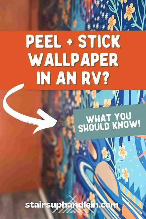 Example of peel and stick wallpaper installed in an RV Camper Wallpaper, Rv Decorating Ideas, How To Make Wallpaper, Rv Wallpaper, Rv Decorating, Travel Trailer Decor, Travel Trailer Living, Rv Interior Remodel, Camper Trailer Remodel