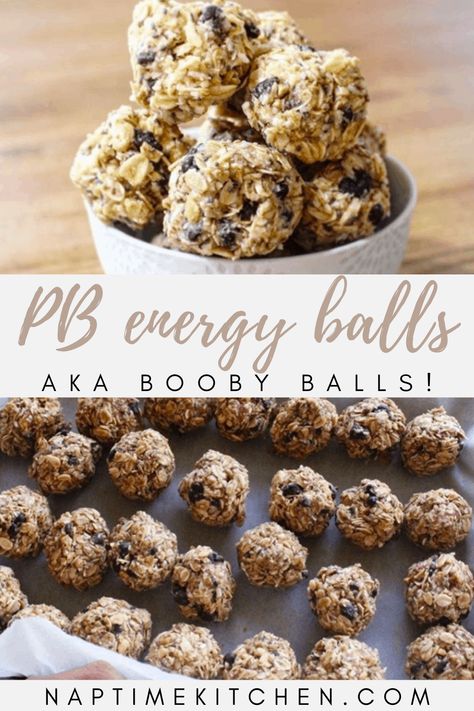 Protein Balls Freezer, Pb Oat Balls, Freezer Protein Balls, Breastfeeding Oatmeal Balls, Nursing Energy Balls, Protein Balls Lactation, Oatmeal Balls For Breastfeeding, Protein Pb Balls, Lactation Power Balls