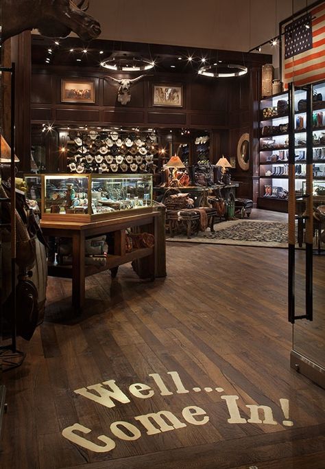 Design-Build Project Western Themed Restaurant, Mens Store Design Interiors, Western Retail Store Design, Western Boutique Store Front Ideas, Kemo Sabe Aspen, Western Shop Ideas, Western Business Ideas, Western Store Ideas, Western Boutique Decor