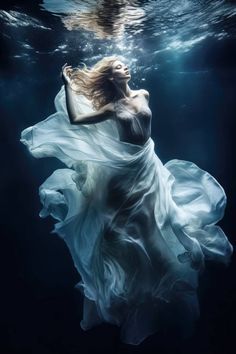 Underwater Photoshoot, Underwater Portrait, Bawah Air, Water Shoot, Water Fairy, Underwater Art, Girl In Water, Photographie Inspo, Underwater Photos