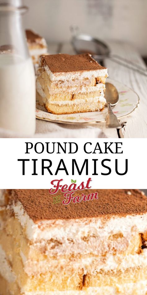 Terimisu Cake Easy, Tiramisu With Pound Cake, Tiramisu Pound Cake, Tiramisu Pound Cake Recipe, Tiramisu Cake Easy, Pioneer Woman Tiramisu With Pound Cake, Pound Cake Tiramisu, No Bake Pound Cake Desserts, Tiramisu Cake Recipe Easy