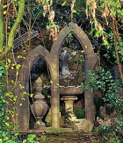 Spiritual Garden, Unique Garden Decor, Goth Garden, Gothic Garden, Meteor Garden 2018, Classic Garden, The Secret Garden, Focal Points, Traditional Landscape