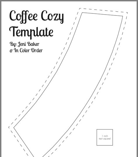 Coffee Sleeve Template Free Printable, Coffee Cozy Template Free Printable, Coffee Cup Sleeve Template, Coffee Cup Cozy Sewing Free Pattern, Mug Cozy Sewing Pattern, Cup Cozy Template Free Printable, Coffee Cozy Sewing Pattern, Diy Coffee Sleeve, Coffee Sleeve Pattern