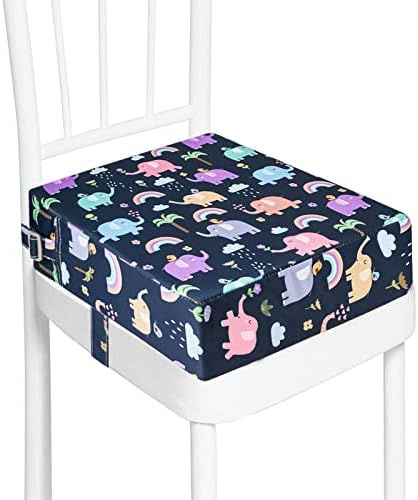 Toddler Booster Seat for Dining Table, Washable Thick Strong Support Portable Booster Chair for Toddlers Eating, Easy Cleaning Booster Seat Cushion Detachable with Fix Straps Booster Seat Table, Toddler Booster Seat, Kids Booster Seat, Support Portable, Toddler Chair, Booster Seat, Waterproof Vinyl, Easy Cleaning, Seat Cushions