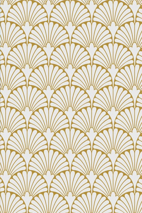 This design always makes us stop and "Astaire"🤭⁠ ⁠ Confession: we can't resist a good pun any more than we can resist good tile🤷‍♀️⁠ Art Deco Bed Frame, Cnc Jali, Gold Art Deco Pattern, Neo Art Deco, Art Deco Bed, Peacock Pictures, Sophisticated Art, Wall Texture, Art Deco Wallpaper