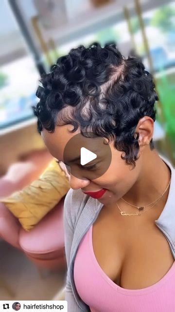 Pixie Care Company on Instagram: "This style by @hairfetishshop is stunning! 😍😍😍 #shorthair #shorthairstyles #shorthairinspo #shorthairgoals #shorthairdontcare #pixie #pixiecut #pixiehaircut #pixiecareco #blackhairstyles #fallhairtrends #fingerwaves" Styled Permed Hair, Short Pixie Fingerwaves, Fingerwave Curls Black Women, Short Pixie Pincurls, Finger Wave Curls Short Hair, Short Hairstyle On Black Women, Pixie Cut Finger Waves, Blonde Fingerwaves Black Women, Short Pixie Hairstyles For Black Women