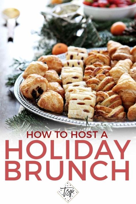 Holiday Brunch Party, Host Brunch, Christmas Brunch Party, Christmas Brunch Menu, Christmas Brunch Recipes, Presents For Christmas, Thanksgiving Brunch, Hosting Friends, Fantastic Recipes