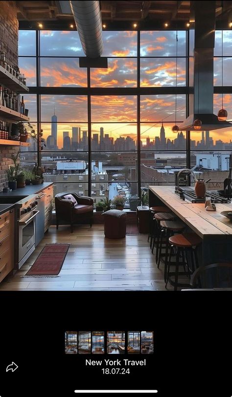 Appartement New York, New Yorker Loft, Nyc Penthouse, Nyc Loft, Apartment View, New York Loft, تصميم للمنزل العصري, Dream Apartment Decor, Appartement Design