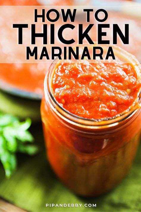 How To Make Jar Marinara Sauce Better, How To Thicken Homemade Marinara Sauce, How To Thicken Spaghetti Sauce, How To Thicken Tomato Sauce, Pasta Sauce With Fresh Tomatoes, German Dumplings, Marina Sauce, Arrabiata Sauce, Preserved Food