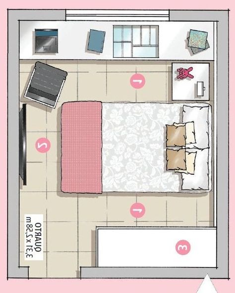 Bilik Idaman, Bilik Tidur, Small Room Design, Girl Bedroom Designs, Tiny Bedroom, Bed Desk, Teen Bedroom Decor, Room Planning, Room Design Bedroom