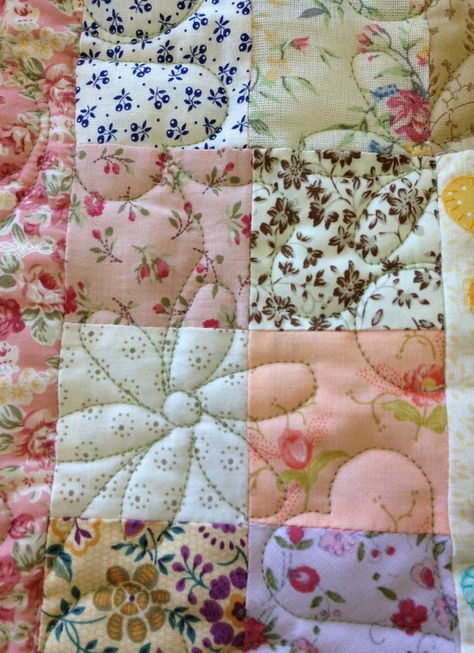 Patchwork Quilt, Flowers, Patchwork