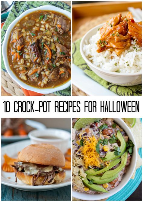 Ten easy and filling slow cooker recipes for dinner on Halloween night so that you eat something besides Snickers. Halloween Dinner Ideas, Recipes For Halloween, The Food Charlatan, Easy Crockpot Dinners, Food Charlatan, Pot Pies, Crock Pot Recipes, Chicken Pot Pie Recipes, Crockpot Dishes