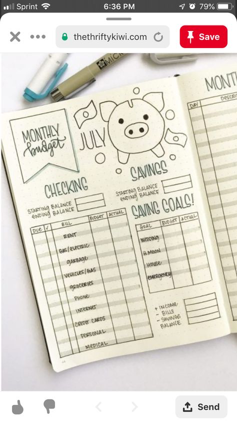 Bullet Journal Finance Tracker, Notesbog Design, Bullet Journal Savings, Bullet Journal Budget, Finance Bullet Journal, Budgeting 101, Bullet Journal Tracker, Bullet Journal Notebook, Budget Planer