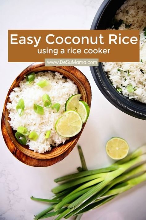 Rice Cooker Coconut Rice, Rice Cooker Spanish Rice, Rice Cooker Pasta, Easy Coconut Rice, Coconut Jasmine Rice, Zojirushi Rice Cooker, Aroma Rice Cooker, Spanish Rice Easy, Best Rice Cooker