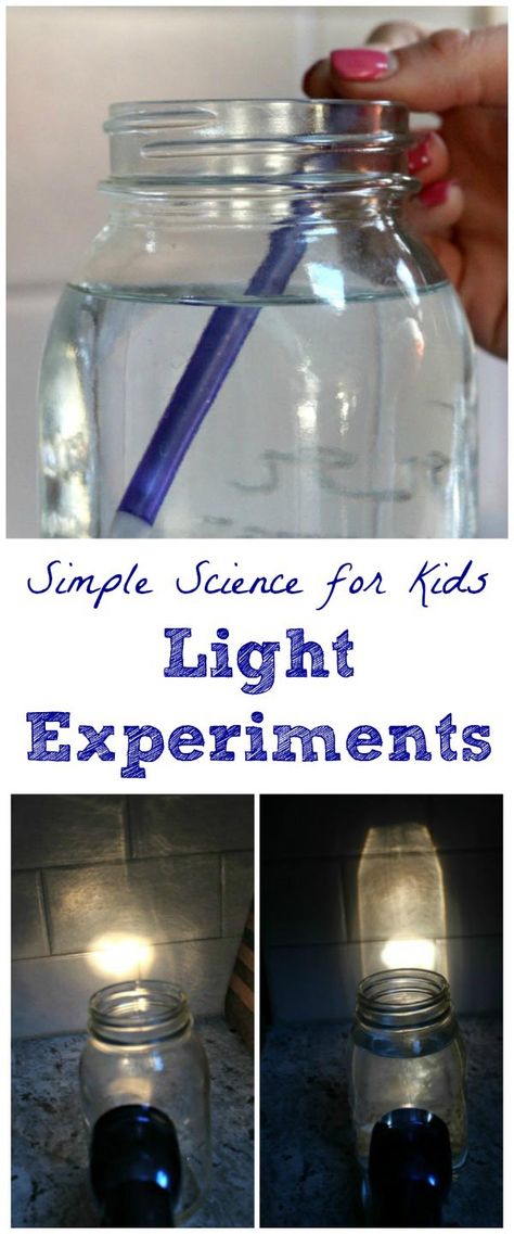 Light And Sound Experiments For Kids, Refraction Experiment, Light Experiment, Easy Experiments, Kids Experiments, Science Light, Easy Science Experiments For Kids, Science Experiments Kids Elementary, Light Experiments