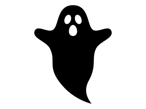 Ghost Stencil, Tanning Stickers, Ghost Silhouette, Moldes Halloween, Spirit Halloween Costumes, Spirit Ghost, Homemade Stickers, Silhouette Template, Halloween Silhouettes