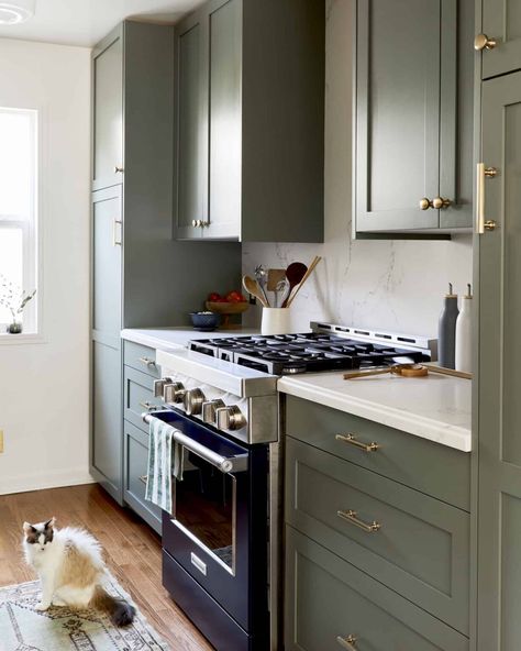 All The IKEA Cabinet Front Companies You Should Know Before Renovating Your Kitchen - Emily Henderson Cabinet Fronts, Custom Built Ins, Ikea Cabinets, Emily Henderson, Galley Kitchen, Kitchen Cabinet Colors, Kitchen Reno, Ikea Kitchen, Kitchen On A Budget