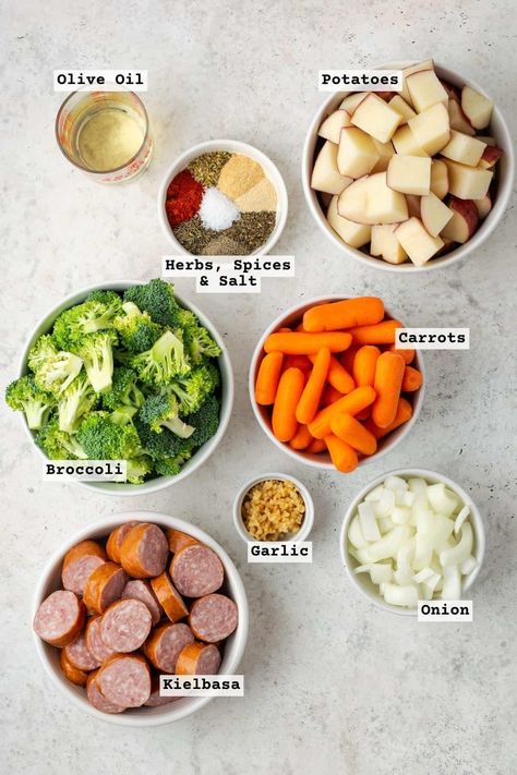 Easy Sheet Pan Sausage Dinner - Well Fed Baker Sheet Pan Vegetables And Sausage, Smoked Sausage Recipes One Pan, Sausage Potatoes And Peppers Sheet Pan, Sausage Potato Carrot Sheet Pan, Sausage Zucchini Sheet Pan Dinner, Sheet Pan Polish Sausage And Veggies, Sausage And Vegetable Sheet Pan, Smoked Sausage Veggie Sheet Pan, One Sheet Sausage And Veggies