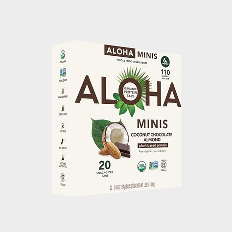 Amazon.com: ALOHA Organic Plant Based Protein Bar MINIS |Coconut Chocolate Almond | 20 Count, 24g Bars | Vegan, Low Sugar, Gluten Free, Paleo, Low Carb, Non-GMO, Stevia Free, Soy Free, No Sugar Alcohols (Coconut Chocolate Almond) : Grocery & Gourmet Food Organic Peanut Butter, Organic Snacks, Coconut Chocolate, Organic Protein, Roasted Pumpkin Seeds, Rice Protein, Mini Bars, Organic Chocolate, Organic Plant