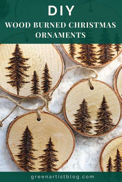 DIY: How To Make Beautiful Wood Burned Ornaments