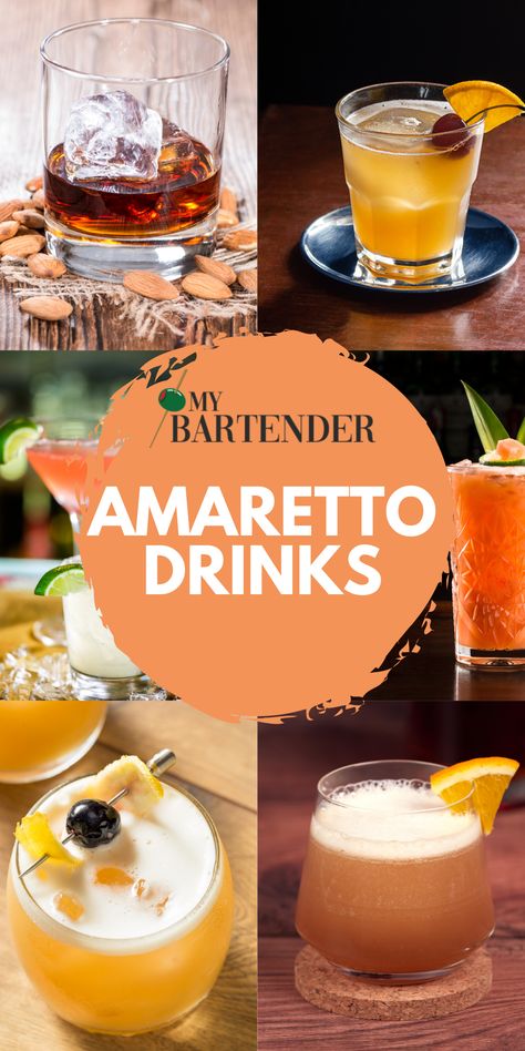 Tequila Amaretto Drinks, Disaronno Cocktails Recipes, Christmas Drinks With Amaretto, Mixed Drinks With Amaretto, Amaretto Holiday Cocktails, Fall Amaretto Cocktails, Drinks With Amerreto, Amoretto Drinks Cocktails, Amerreto Cocktail Recipes