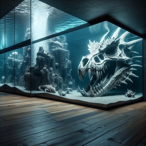 🌟✨ Introducing the Dragon Imitation Skull Model - Large! ✨🌟 Turn your aquarium or reptile terrarium into a mysterious underwater kingdom with our intricately detailed Dragon Imitation Skull Model, now available for just $34.99! 🐉🏞️ Crafted from durable materials, this stunning piece not only elevates your tank’s aesthetic appeal but also offers the perfect hiding spot for your fish and reptiles. 🐠🦎 Explore a world of creativity and elegance with this magical addition! Visit us at AquariumB... Octopus Tank Aquarium, Scary Aquarium, Dinosaur Aquarium, Skull Aquarium, Creative Fish Tank, 1950s Architecture, Fossil Display, Large Aquarium, Underwater Kingdom